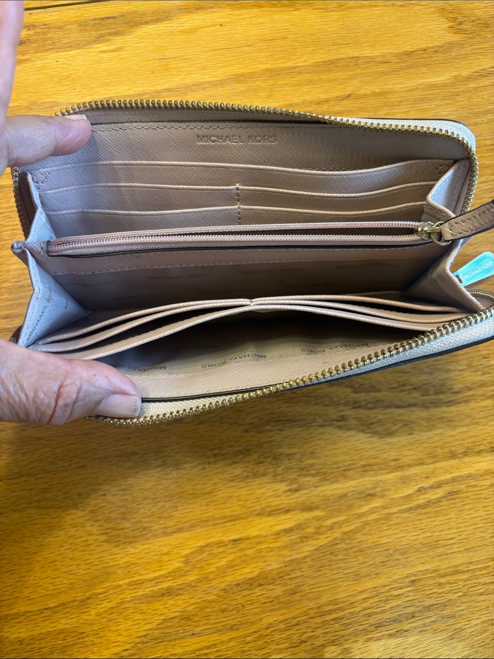Michael Kors Zip-Around Wallet in Dusty Rose. Very clean and no callouts. - Picture 6 of 8